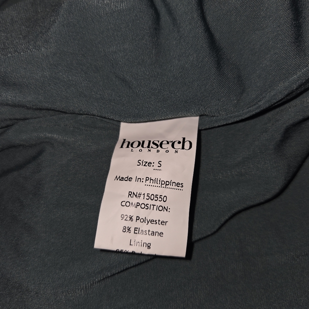 House of CB Emerald Green Maxi Slip Dress - Picture 13 of 15